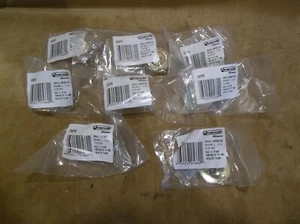 Amerock Set of 8 Polished Brass Knob 1 1/4" Diameter 256PB - Picture 1 of 5