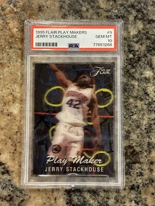 PSA 10 1995-96 Flair Play Maker Jerry Stackhouse Rookie #9 Graded - Picture 1 of 3