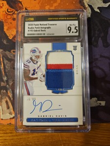 2020 Panini National Treasures RPA Gabriel Davis 98/99 - CSG 9.5 Mint/10 Auto