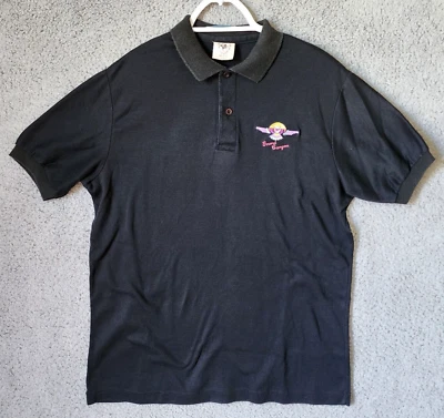 VTG Grand Canyon Black Embroidered Eagle Logo Single Stitch Polo Shirt Size XL - Image 1 of 4