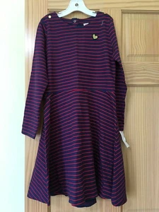 NWT Oshkosh Navy and Red Stripe Dress Long Sleeve - Picture 1 of 1