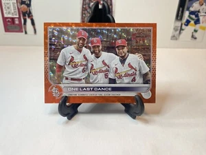 2022 Topps Update ALBERT PUJOLS YADIER MOLINA #US168 One Last Dance ORANGE #/299 - Picture 1 of 3