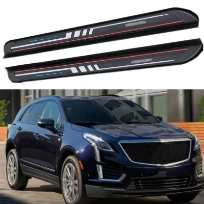 2 piezas estriberas estriberas peldaños laterales barras Nerf pedales aptos para Cadillac XT5 2017-2024 Foto 1 de 4