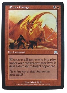 "Tarjeta de ataque Magic The Gathering ""CARGA DE ÉTER"" 184/350 ¡ENVÍO GRATUITO!¡! - Imagen 1 de 3
