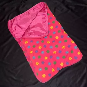 Saco de dormir Build a Bear Workshop BABW rosa con flores - Imagen 1 de 5