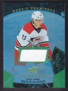 2015-16 Upper Deck Trilogy Rainbow Green #111 Brock McGinn Jersey 327/599 - Picture 1 of 2