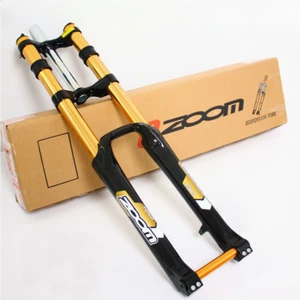 26inch Downhill Mountain Bike Suspension Fork 170mm Travel Forks Disc Brake - Picture 1 of 19