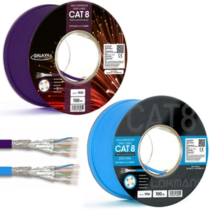 Cavo Rete Cat 8 Ethernet LAN CAT 8.1 AWG22 2000 MHz - Bild 1 von 17