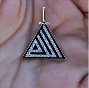 Tester Pass Moissanite Beautiful Custom Pendant Kufic Script Women 925 Silver - Picture 1 of 10