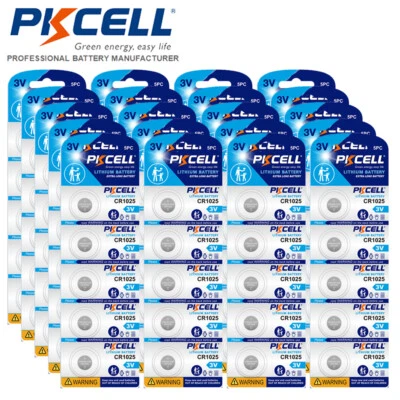 100x CR1025 ERC1025 3V Lithium Battery 1025 DL1025 Watch, Toy Button Coin US - Image 1 of 4