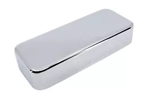 Cubierta para pastilla para guitarra P90 *SIN AGUJEROS* Níquel Plata - Cromo - Imagen 1 de 2