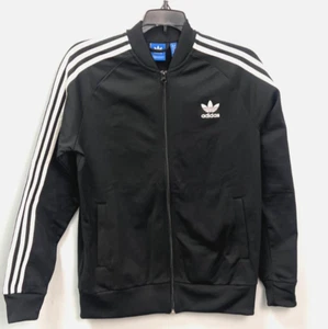 Adidas SST Jogging Track Jacket Full Zip Youth Blue or Black - Picture 1 of 22