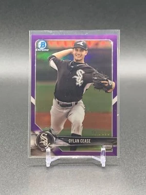2018 Bowman Chrome Dylan Cease BCP175 Purple Refractor /250 | Chicago White Sox - Image 1 of 2