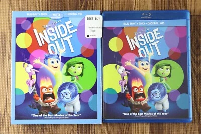 Disney Inside Out w/ Slipcover (Blu-ray, DVD, 2015) - Image 1 of 4