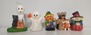 Vtg 1986 Casper The Friendly Ghost Harvey Wax Candle And Other Halloween Candles - Picture 1 of 7