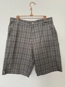 Matix Shorts Men's Size 34 Skater Gray Striped Logo Pockets - Picture 1 of 8