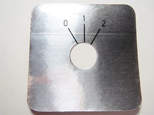 4x Dial Face Skala 0-2 45x45mm #13-62 - Picture 1 of 1