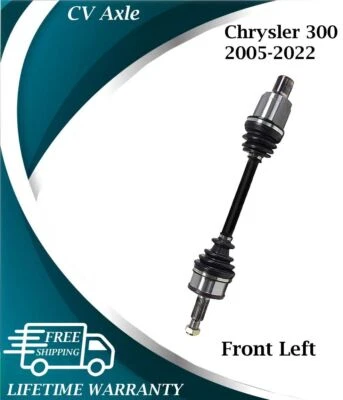 Novo Eixo CV Frontal Esquerdo OE para 2005-2022 Chrysler 300 Garantia Vitalícia - Imagem 1 de 4