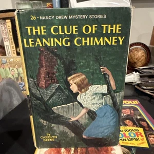 VTG Nancy Drew The Clue of the Leaning Chimney Book 26 Carolyn Keene 1967 - Picture 1 of 6