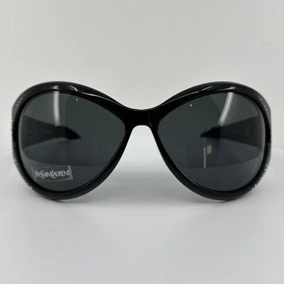 Óculos de sol Yves Saint Laurent novo YSL 6118/S C. 807 preto brilhante 67mm - Imagem 1 de 4