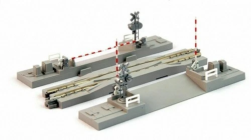 N Kato 20-027-1 – 124mm (4 7/8″) Crossing Gate & Re-Railer Track - Image 1 of 1