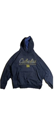 Cabela's Sudadera con Capucha Talla L Gris Peso Pesado Sudadera Foto 1 de 3