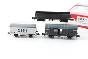N Fleischmann 880904 SNCF Wagenset gedeckter Hochbordwagen Güterwagen OVP/N91 - Picture 1 of 4