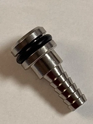 Flojet Syrup Out 1/4" Barbed Stainless Steel Fitting Brand New