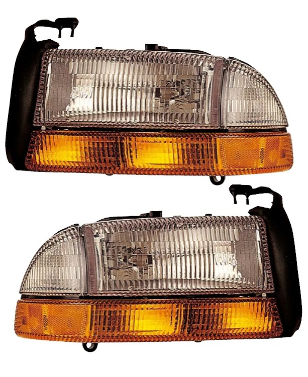 Headlights Pair Set for 98-04 Dodge Dakota/Durango (Combination) Left & Right - Image 1 of 1