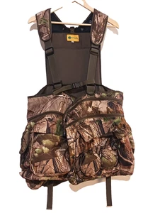 Stout Realtree Camo Turkey Hunting Vest W/Padded Seat Lots of Pockets SZ XL/2XL - Picture 1 of 19