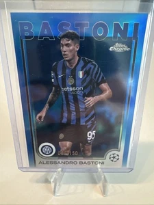 2024-25 Topps Chrome UCC Inter Milan Alessandro Bastoni Blue Refractor /150 - Bild 1 von 2