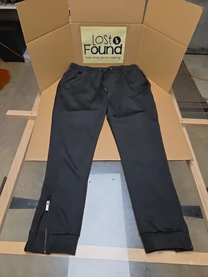 Pantalones de chándal Sean John negros para hombre con cremallera en el tobillo medio Y2K Lounge *VER FOTOS Foto 1 de 4