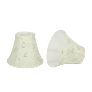 30052-2A, Bell Clip-On Chandelier Lamp Shade, Off-White, 3" Top x 6" Bottom x... - Picture 1 of 6