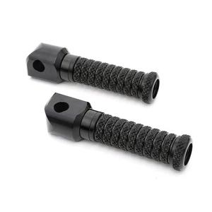 RRING Black Grip Rear Foot Pegs For Kawasaki Ninja ZX-25R 21 22 23 24 - Bild 1 von 4