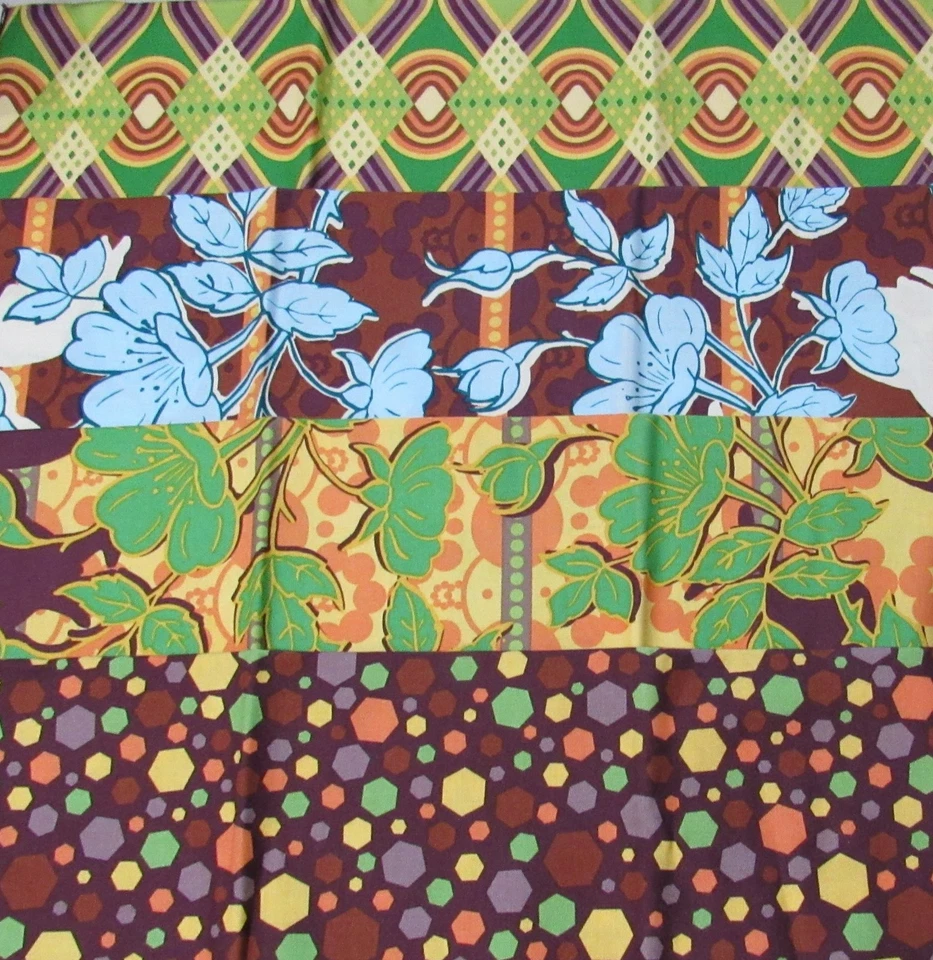 FQ 4 pc Bundle SWOON Melissa Averinos Modern Floral Art Andover Quilt Fabric LOT - Image 1 of 4