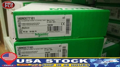 New Sealed Schneider 140NOE77101 MODICON TSX QUANTUM Ethernet Module - Image 1 of 4