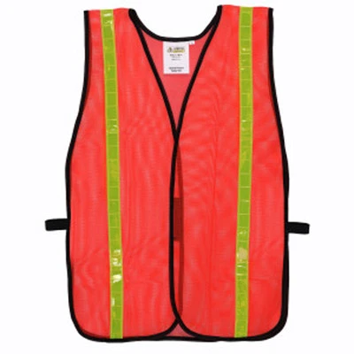 Non ANSI Economy Hi Viz Mesh Safety Vest With Reflective Stripes - Image 1 of 3