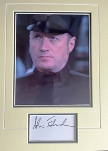 ADE EDMONDSON - STAR WARS ACTOR - CAPT PEEVEY - EXCELLENT SIGNED DISPLAY - Picture 1 of 1