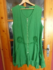 SARAH SANTOS Leinen Kleid, Gr. L, Lagenlook - Bild 1 von 6
