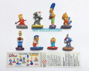 Rare Set n°8 Plastic Figures THE SIMPSONS (by Zaini Italian) - Picture 1 of 10