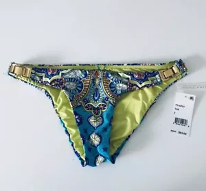 New Trina Turk Swim & Spa Collection Bikini Bottom With Metal Detail Sz 2 $84 - Picture 1 of 5