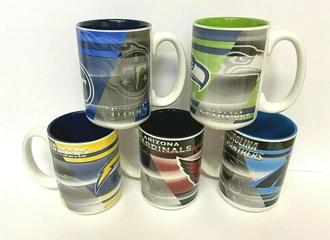 NFL 15oz Coffee Mug Inner Color Shadow Style Mug - Choose your team Cover