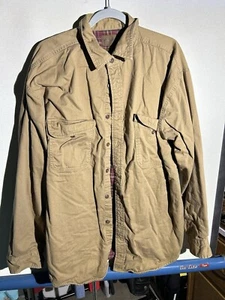 Vintage St. John's Bay Men's Brown Shirt XL Red Flannel - Picture 1 of 7