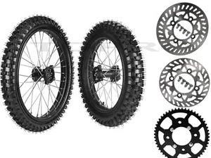 70/100-19 90/100-16 Tire Tube Wheel Rotor Sprocket Dirt Pit Bike CRF 150cc 200cc - Picture 1 of 28