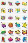48x Mini Insect & Sea life Temporary Tattoos for Children Kids Party Bag Favours