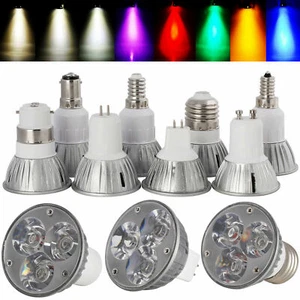 6W LED Spot Light Bulbs E27/E14/E12/GU10/MR16/GU5.3/B15 Dimmable Epistar Lamp GL - Picture 1 of 20