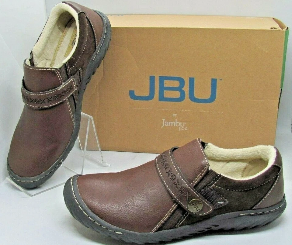 Womens JBU By Jambu Blakely Vegan Leather Encore Slip on Shoe Moccasin Brown 6M - Image 1 of 4