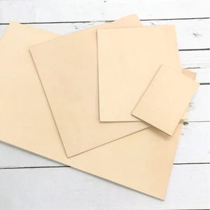Natural Vegetable Tan Leather Sheets PreCut Cowhide Tooling Carving Stamping DIY - Picture 1 of 12