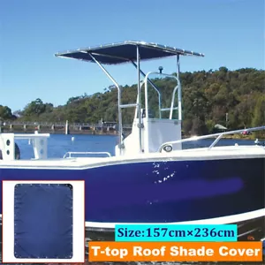 62" T-Top Replacement Cover Yacht Awning Boat Sun Shade Canopy Cover Marine Blue - Picture 1 of 12