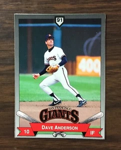 1991 PG & E #18 DAVE ANDERSON San Francisco Giants Card I9020605 - Bild 1 von 12